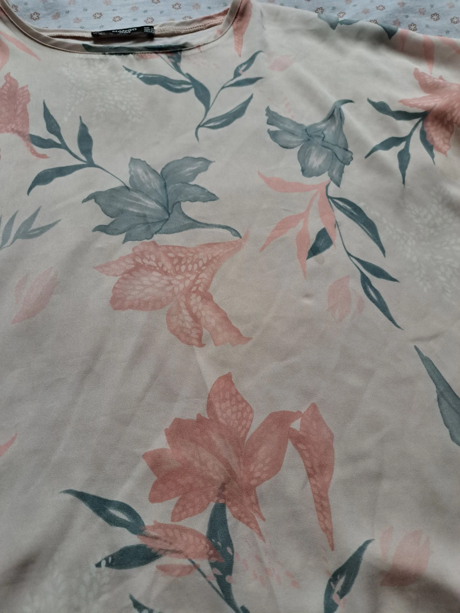 Mango satin 3/4 sleeve blouse - Size S - Very good condition – photo 3